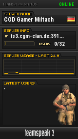 COD Gamer Miltach TeamSpeak Server