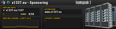 x1337.eu - Sponsoring TeamSpeak Viewer